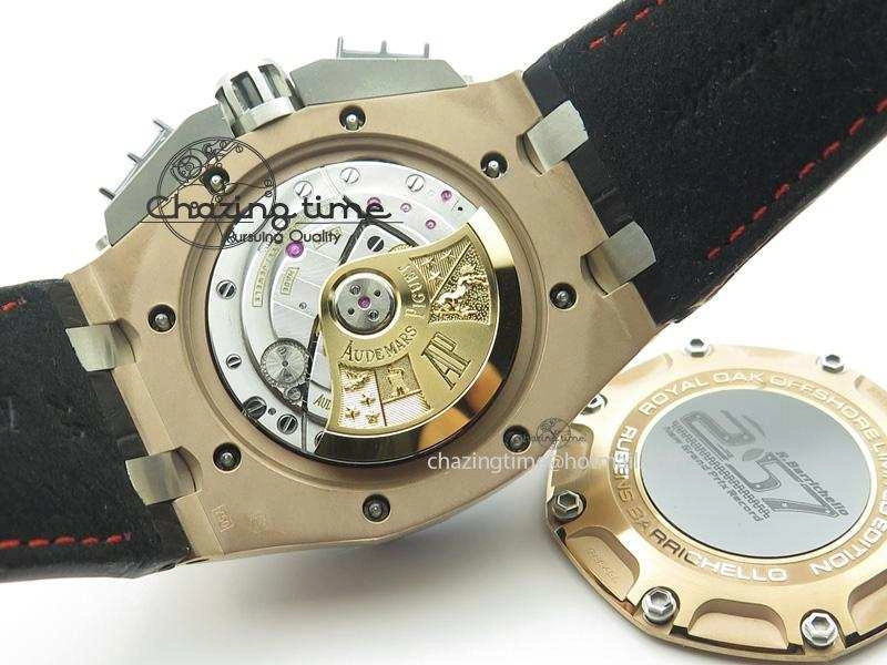 Royal Oak Offshore Ruben Barrichello III RG JF Best Edition On Black Leather Strap A UrbanChic 5104