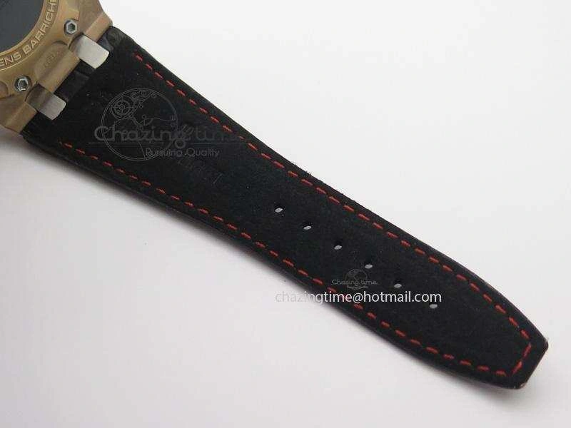 Royal Oak Offshore Ruben Barrichello III RG JF Best Edition On Black Leather Strap A UrbanChic 5104