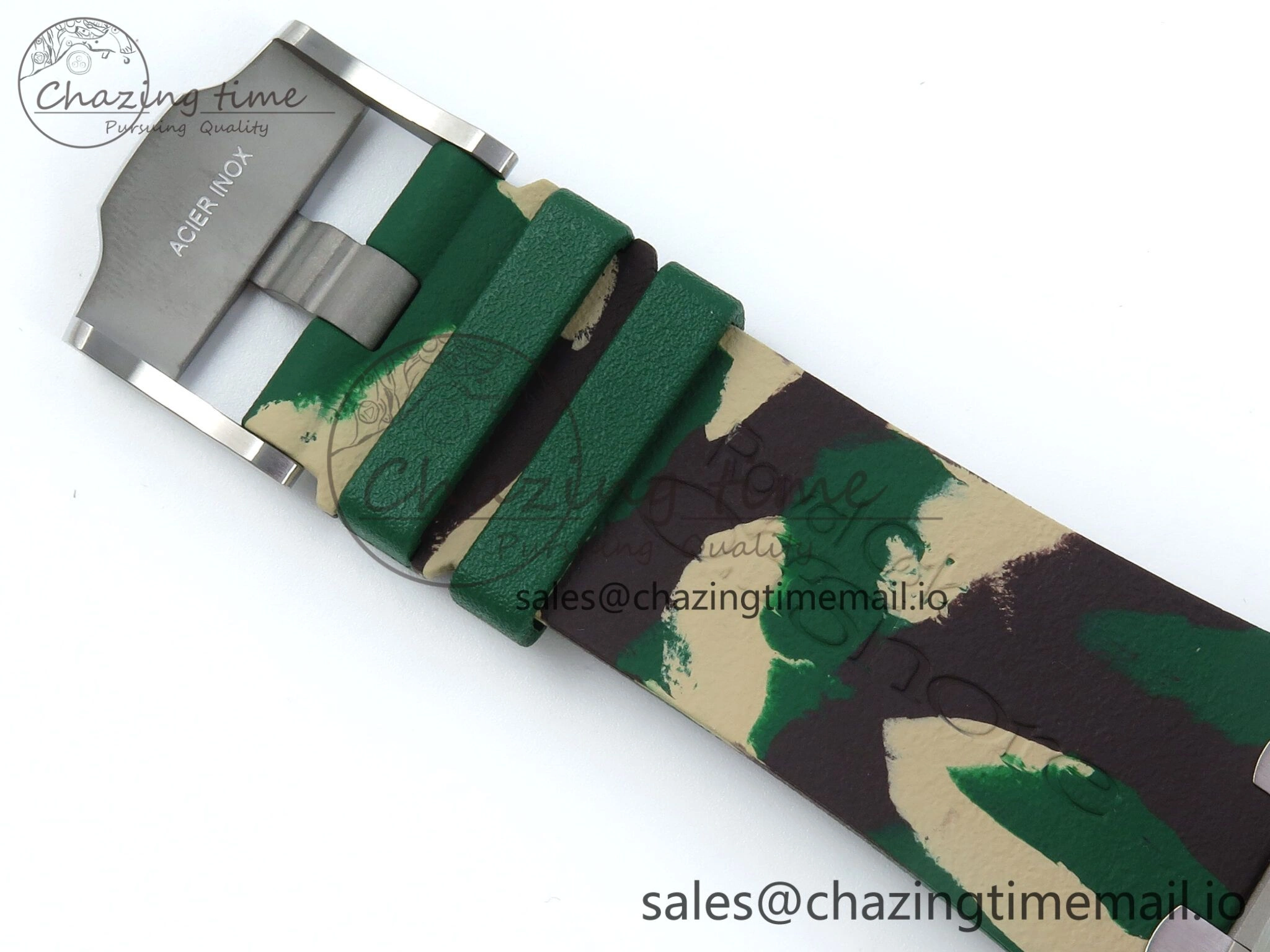 EasyCare Royal Oak Offshore SS APF Best Edition Cream Dial on Green Camou Rubber Strap A 4272