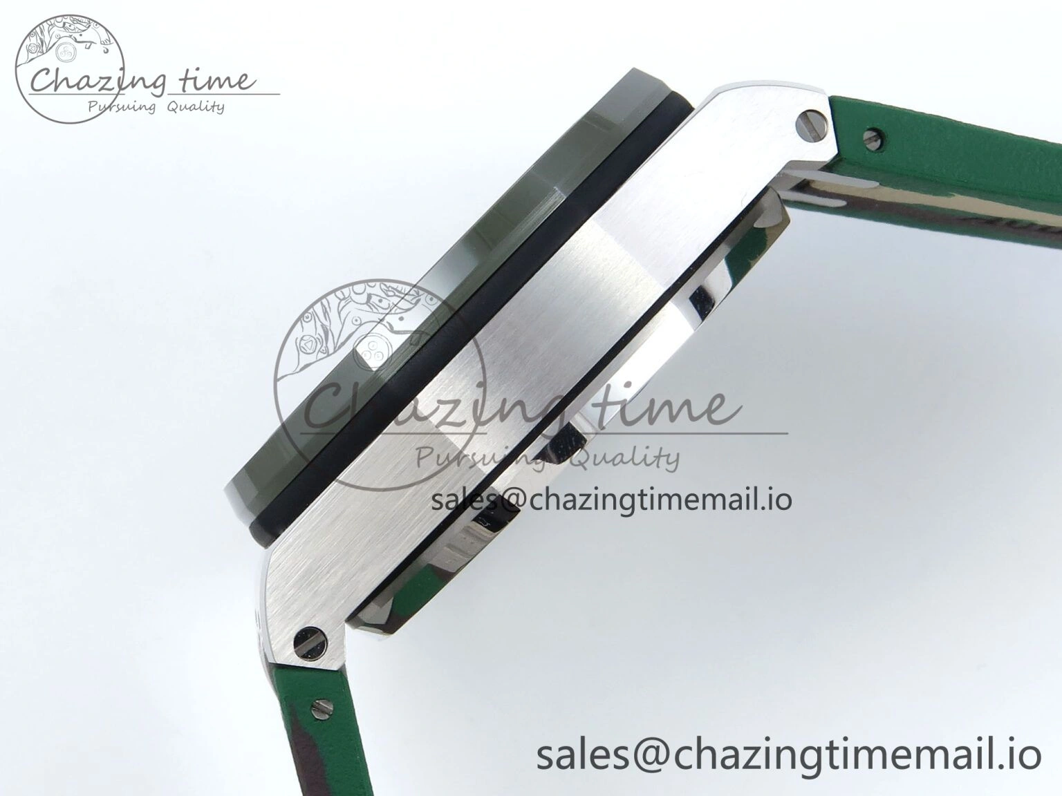 EasyCare Royal Oak Offshore SS APF Best Edition Cream Dial on Green Camou Rubber Strap A 4272