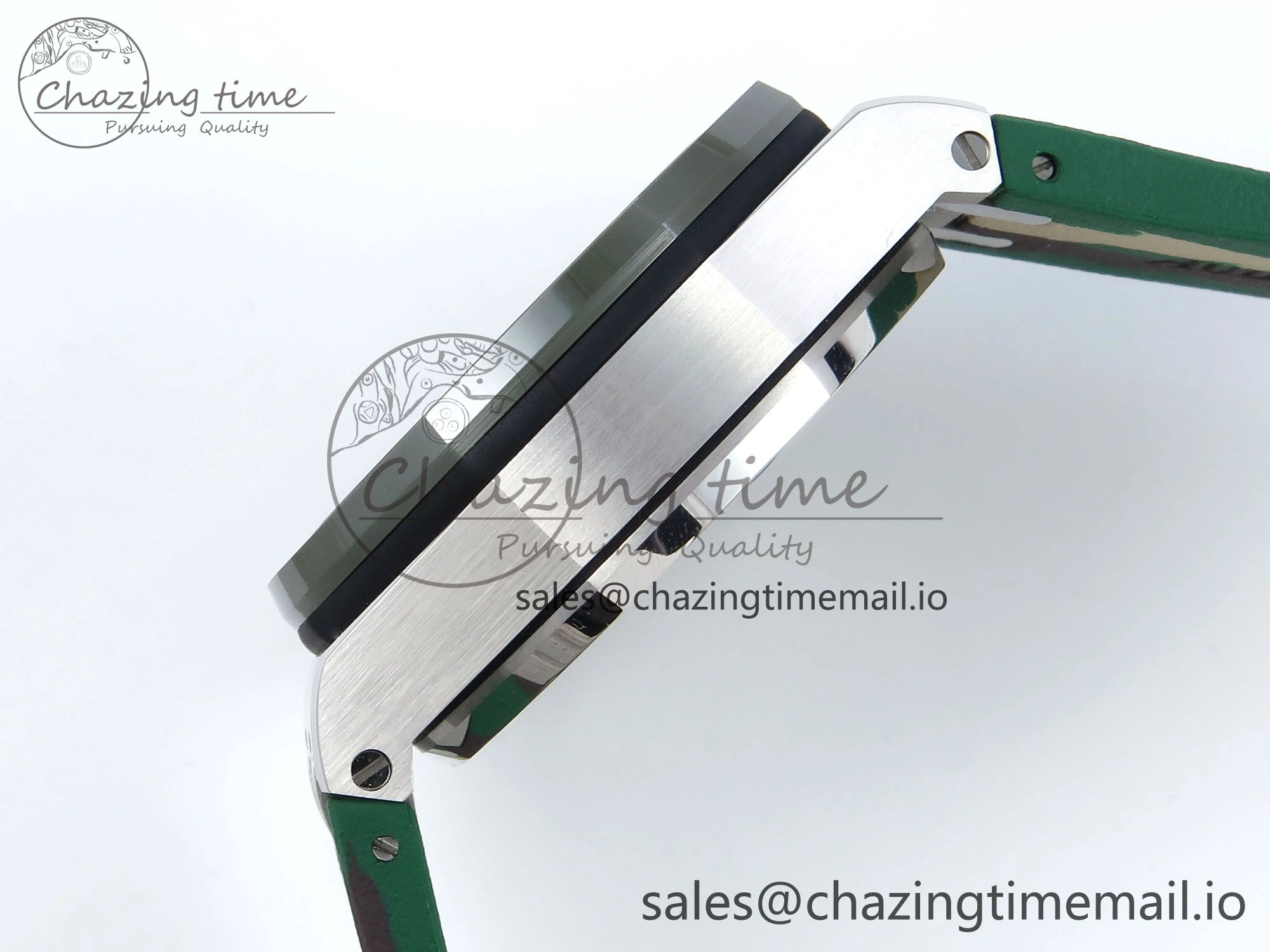 EasyCare Royal Oak Offshore SS APF Best Edition Cream Dial on Green Camou Rubber Strap A 4272