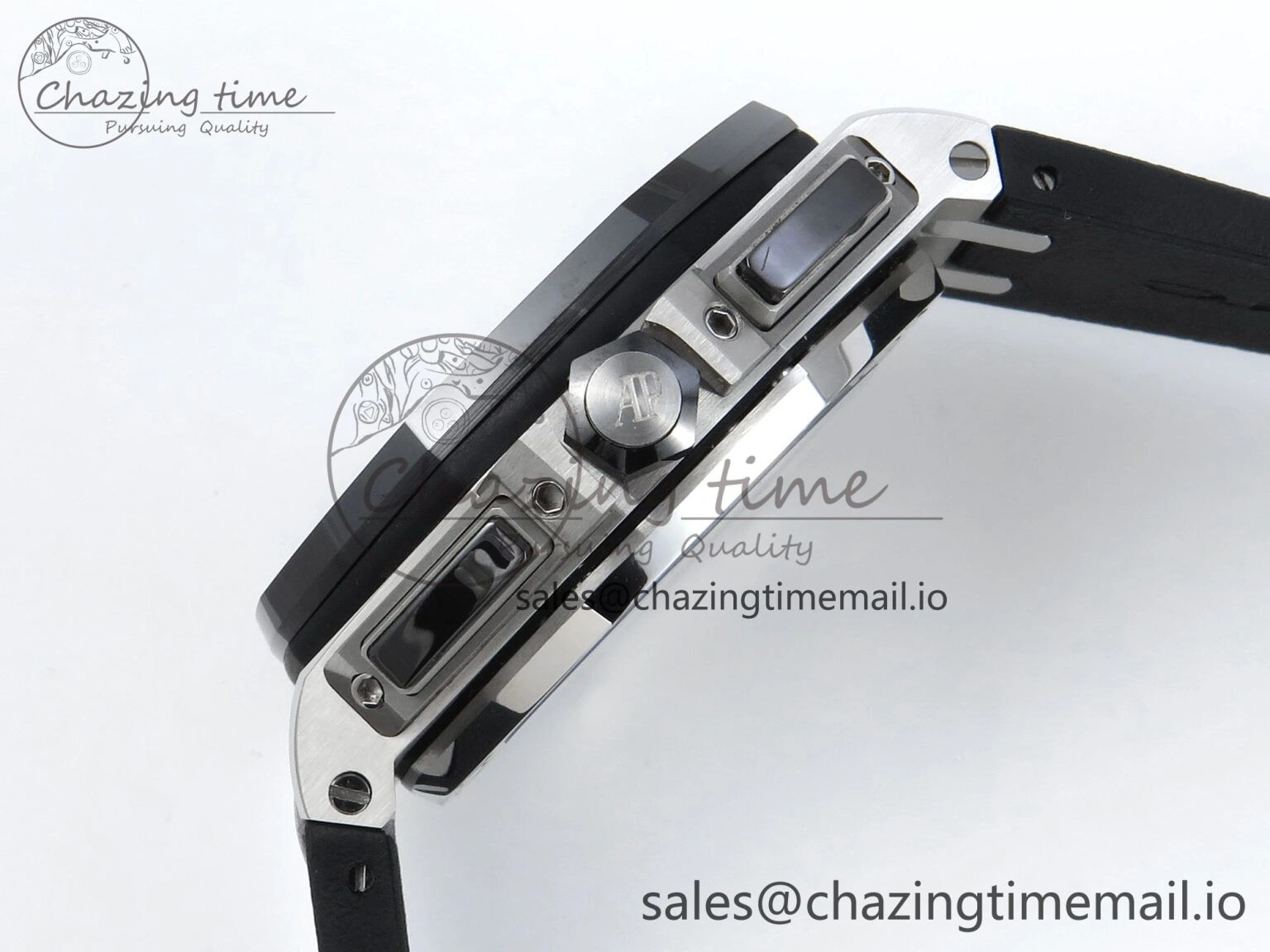 Original Royal Oak Offshore SS APF Best Edition Gray Dial on Black Rubber Strap A 4274