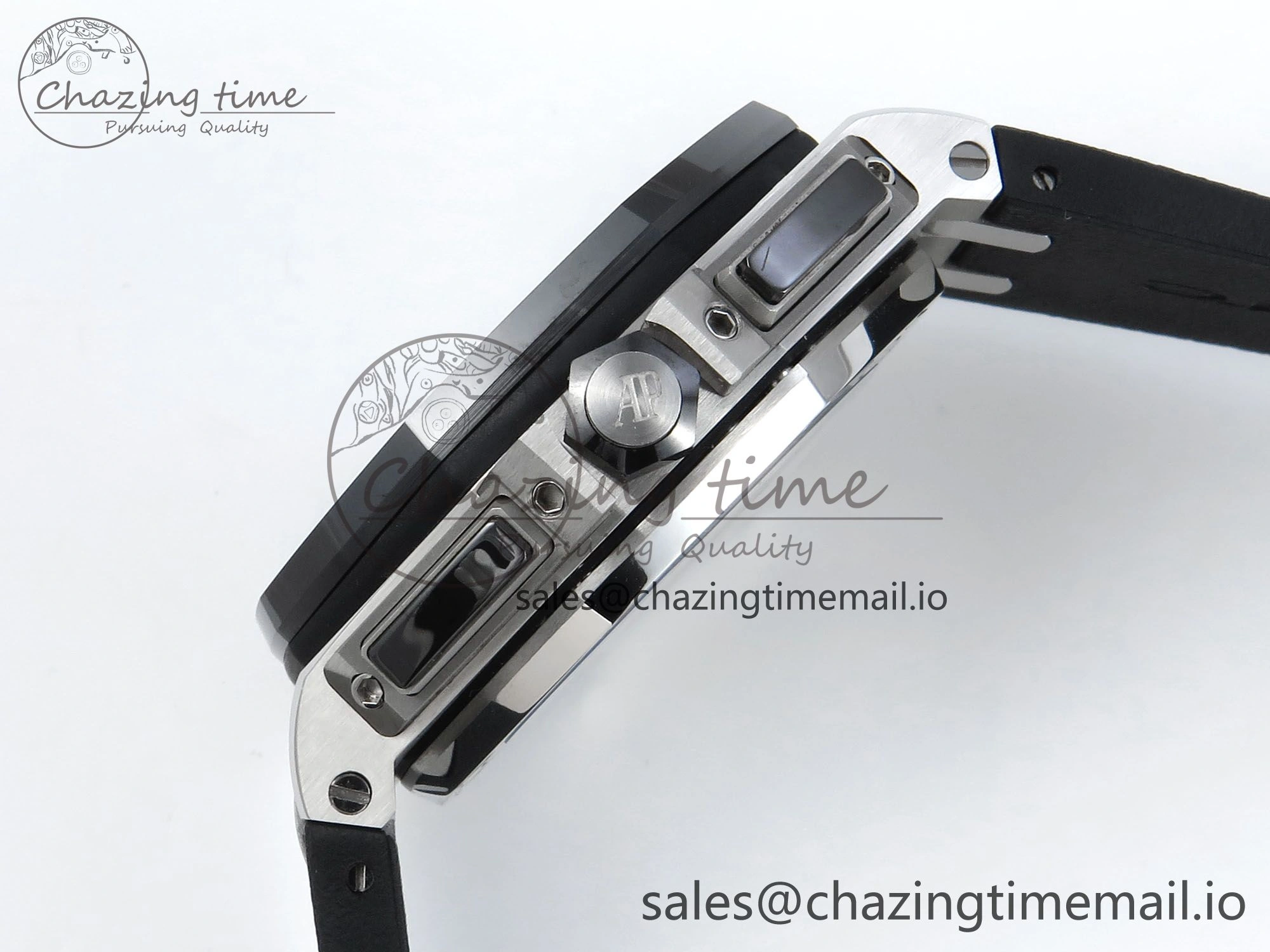 Original Royal Oak Offshore SS APF Best Edition Gray Dial on Black Rubber Strap A 4274