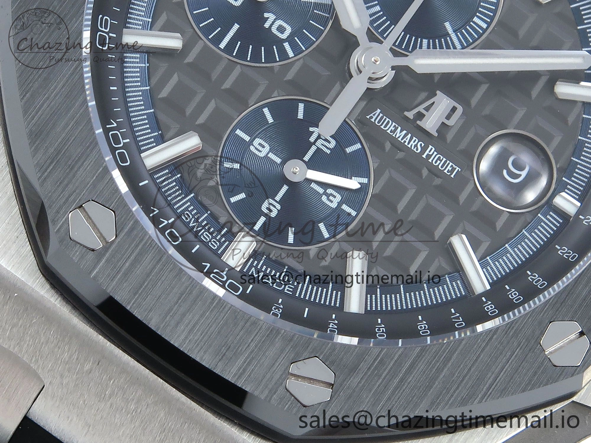 Original Royal Oak Offshore SS APF Best Edition Gray Dial on Black Rubber Strap A 4274