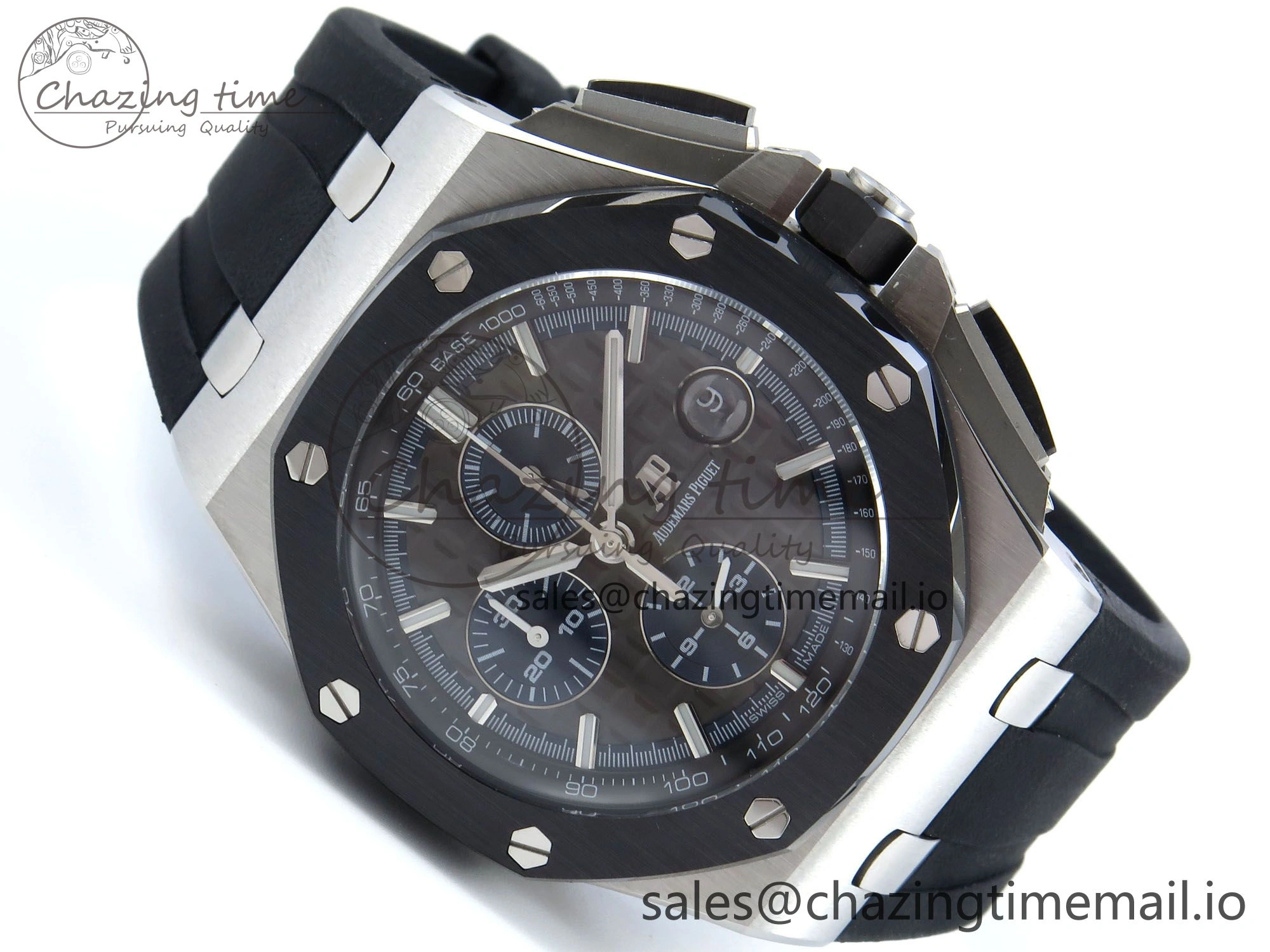 Original Royal Oak Offshore SS APF Best Edition Gray Dial on Black Rubber Strap A 4274