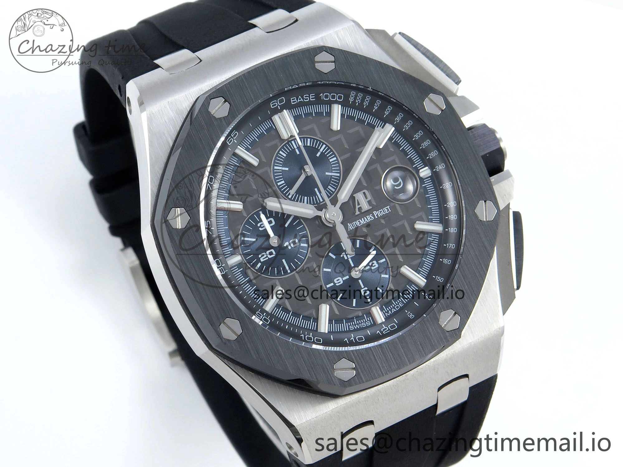 Original Royal Oak Offshore SS APF Best Edition Gray Dial on Black Rubber Strap A 4274