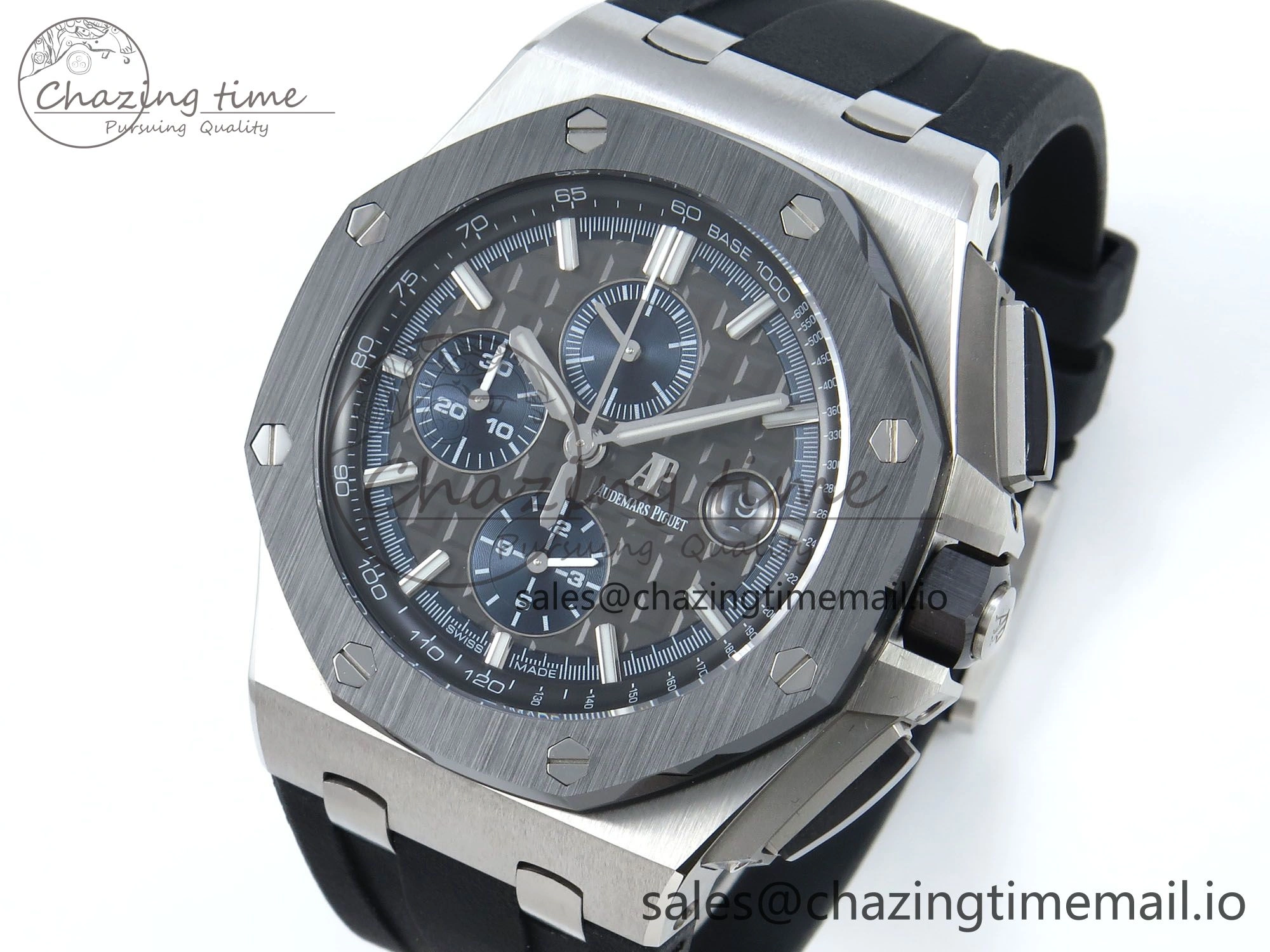 Original Royal Oak Offshore SS APF Best Edition Gray Dial on Black Rubber Strap A 4274