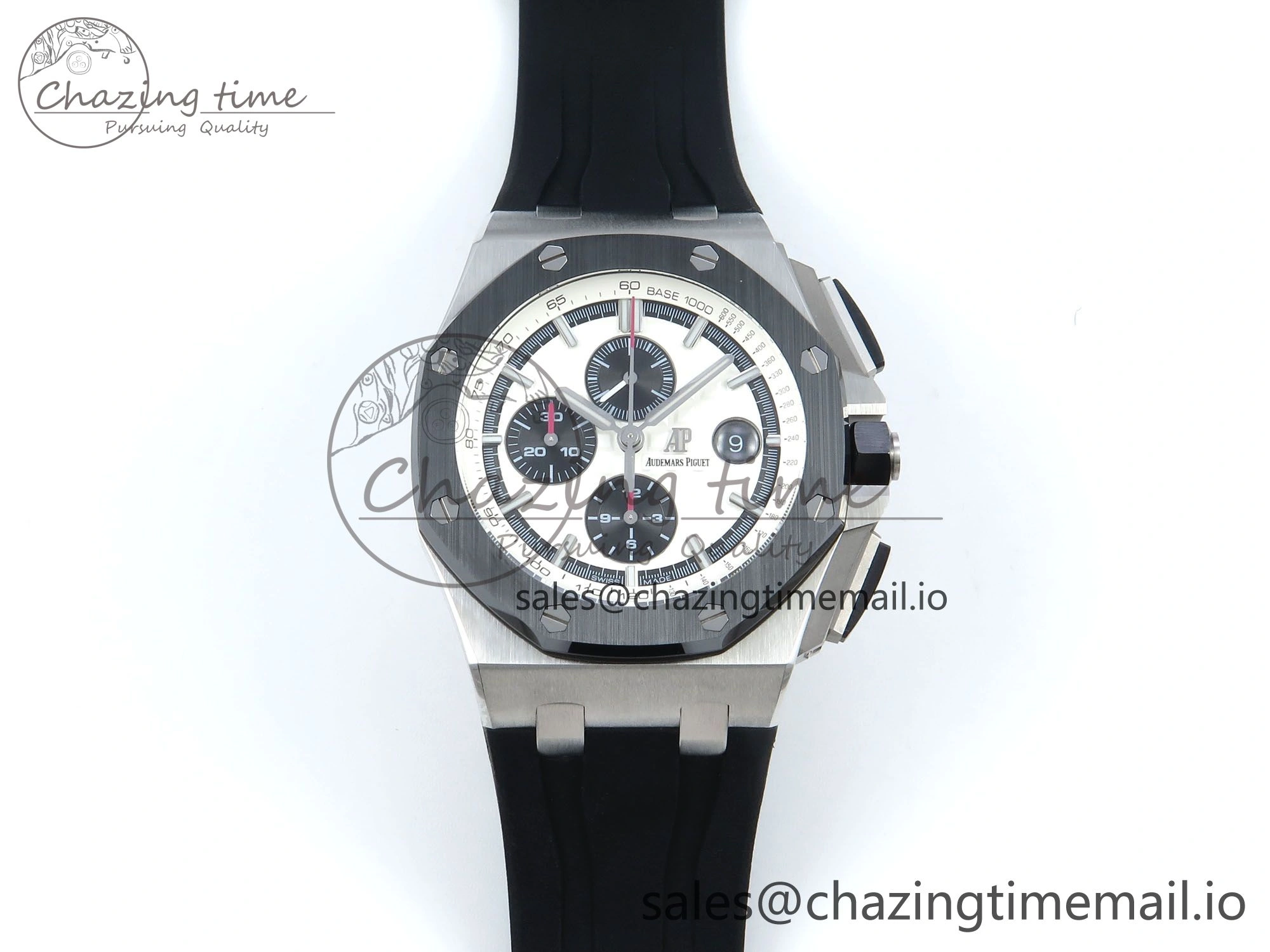 Royal Oak Offshore SS APF Best Edition White Black Dial on Black Rubber Strap A FreshLook 4275