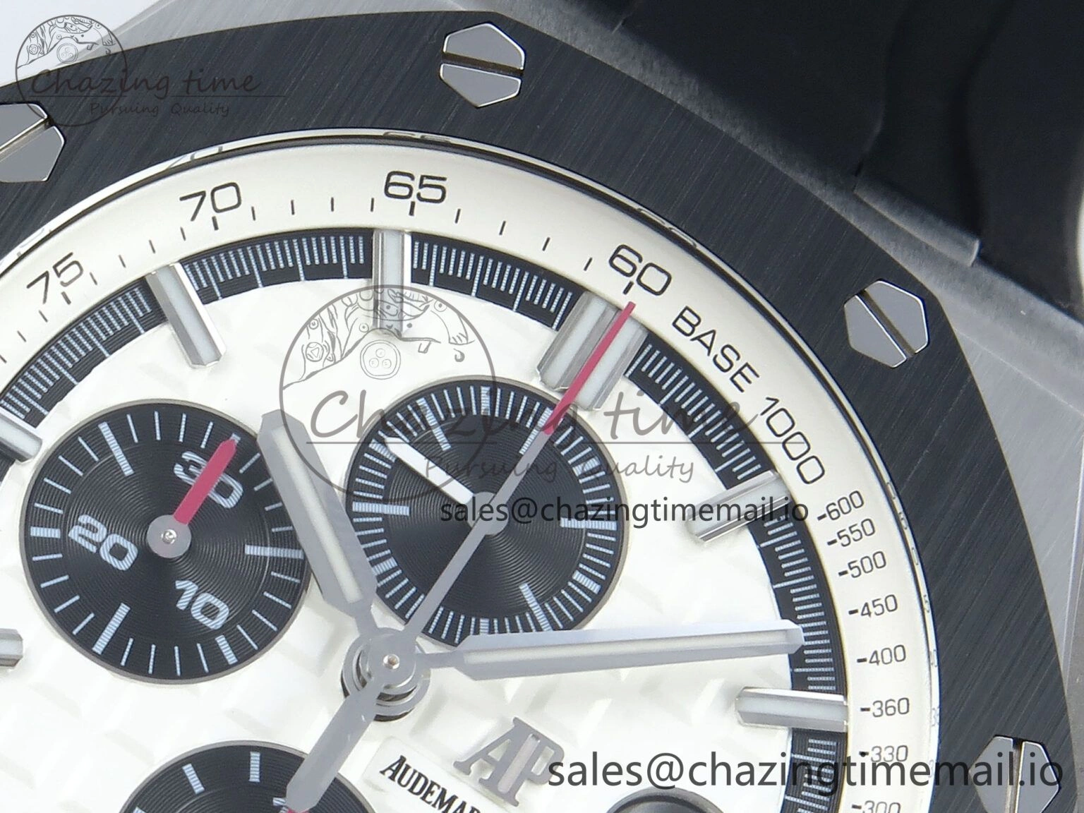 Royal Oak Offshore SS APF Best Edition White Black Dial on Black Rubber Strap A FreshLook 4275