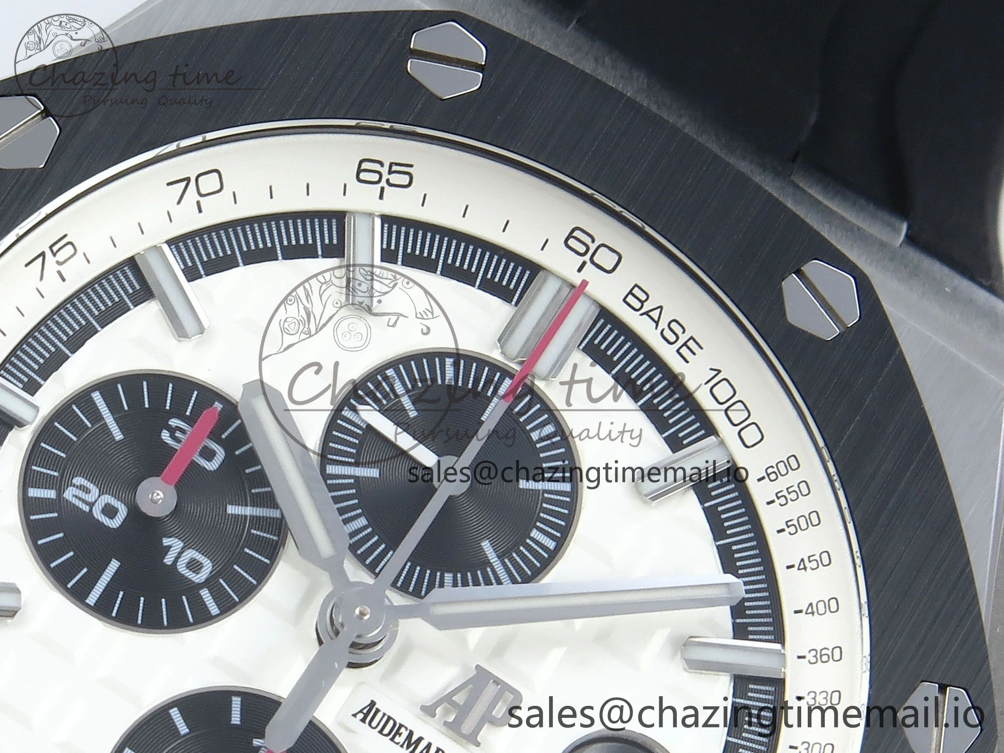 Royal Oak Offshore SS APF Best Edition White Black Dial on Black Rubber Strap A FreshLook 4275
