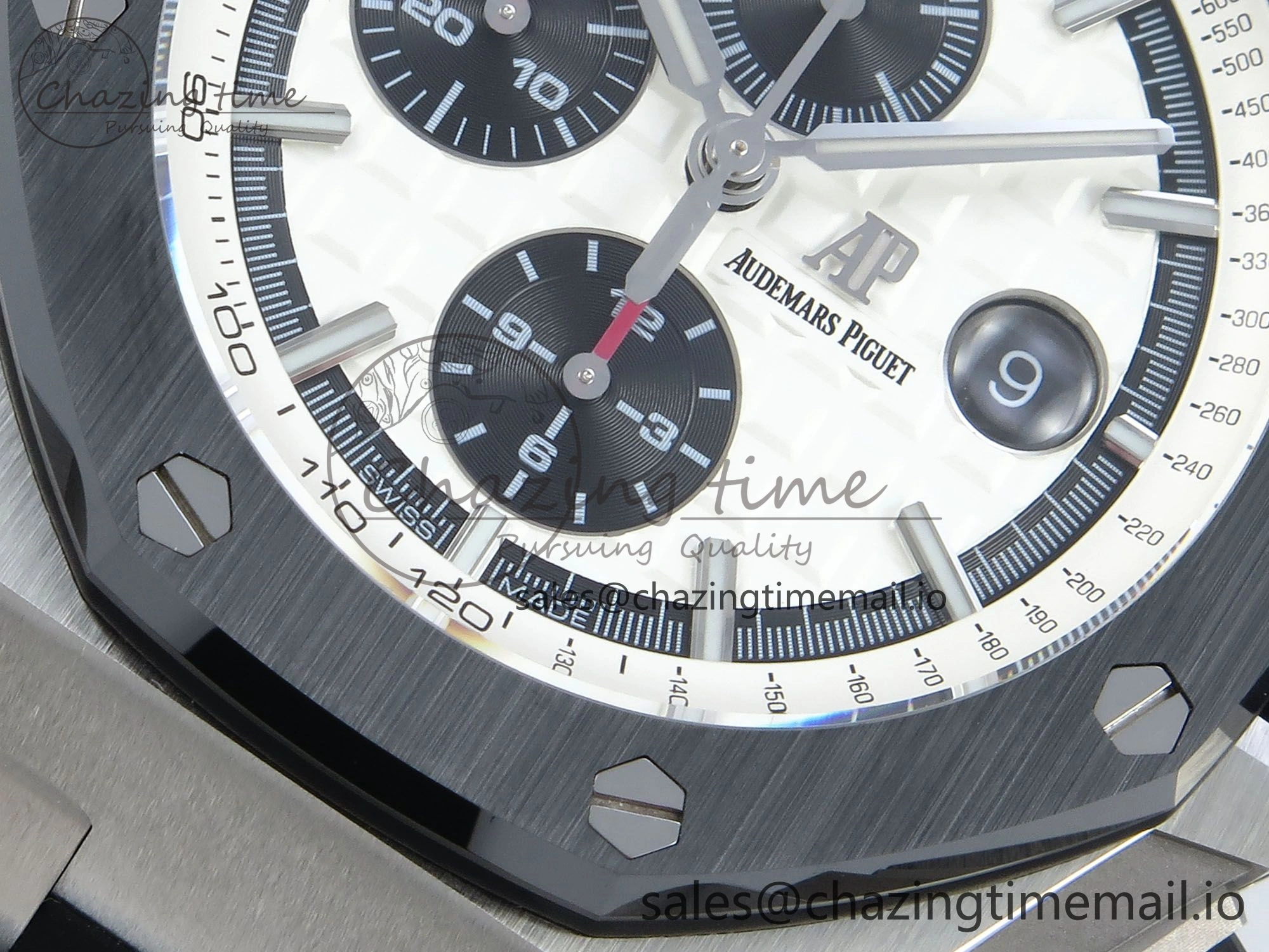 Royal Oak Offshore SS APF Best Edition White Black Dial on Black Rubber Strap A FreshLook 4275