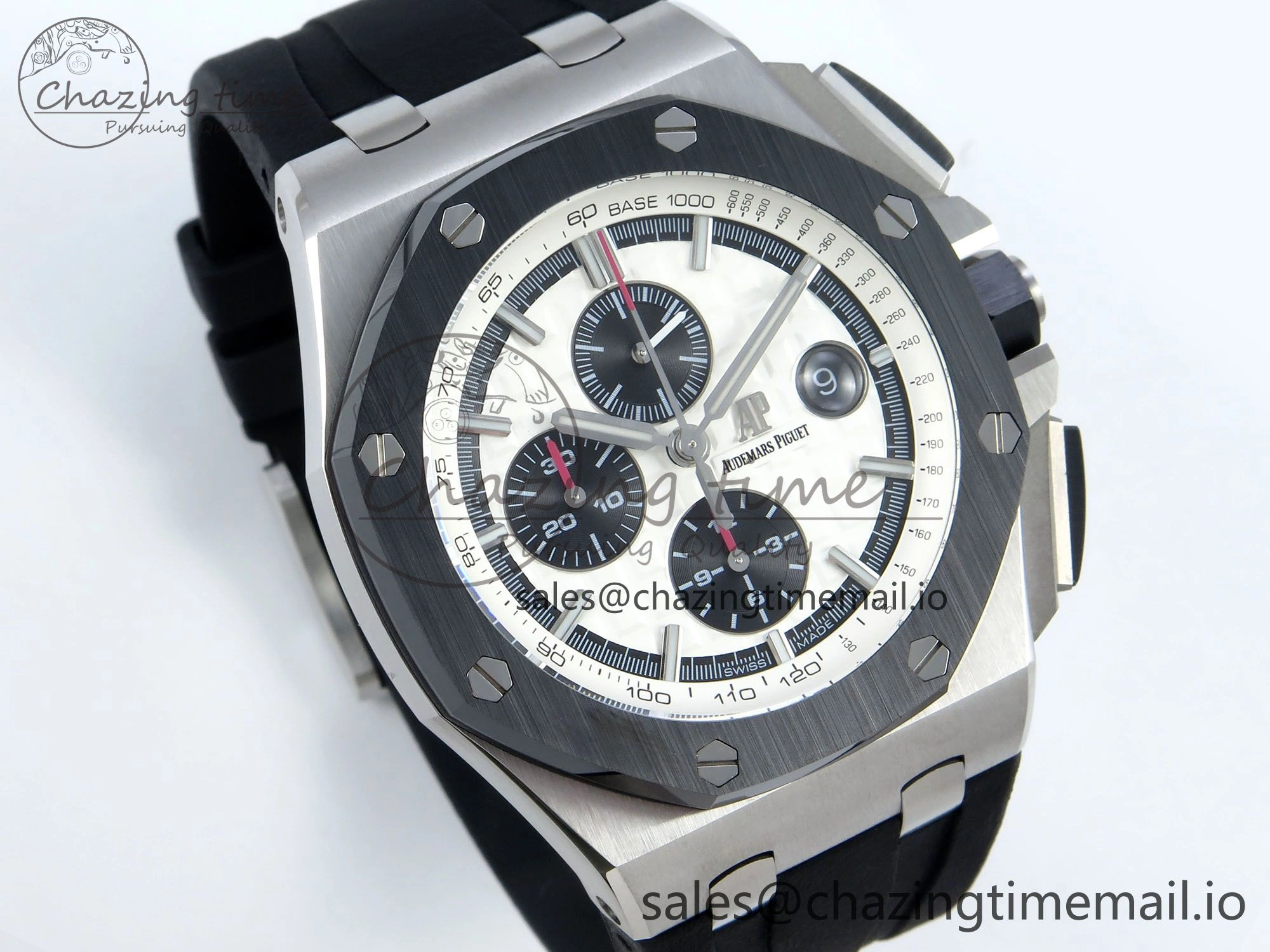 Royal Oak Offshore SS APF Best Edition White Black Dial on Black Rubber Strap A FreshLook 4275