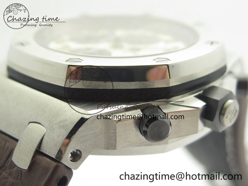 Royal Oak Offshore Safari 2014 JF On Brown Leather Strap A3126 V2 w Cyclops And DW Mod (Free Rubber Strap) GoodFit 4952