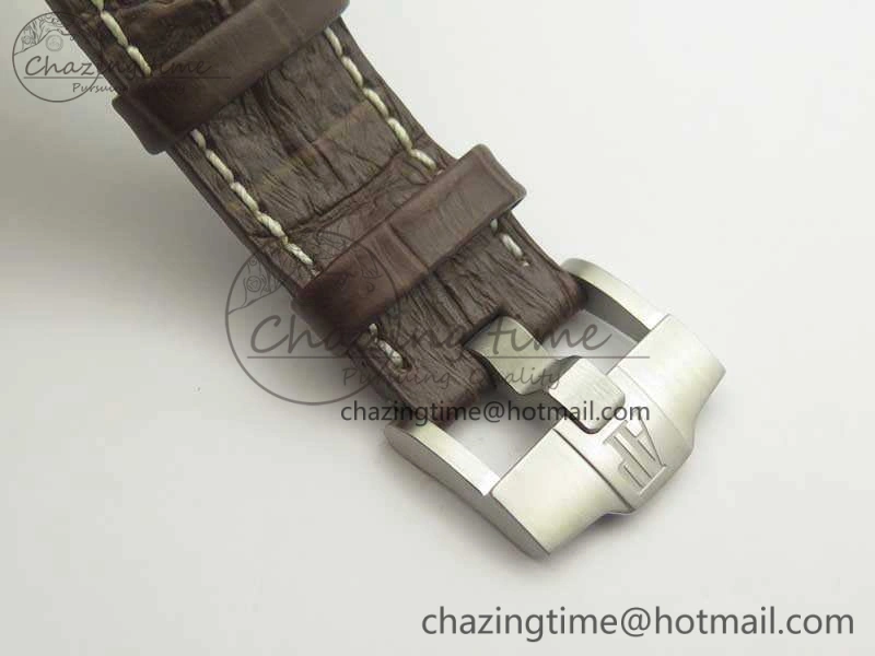 Royal Oak Offshore Safari 2014 JF On Brown Leather Strap A3126 V2 w Cyclops And DW Mod (Free Rubber Strap) GoodFit 4952