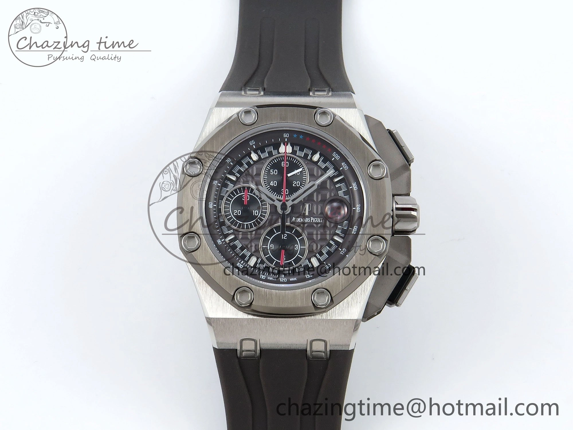 Royal Oak Offshore Schumacher APF Best Edition Gray Black Dial on Gray Rubber Strap A WrinkleFree 4441