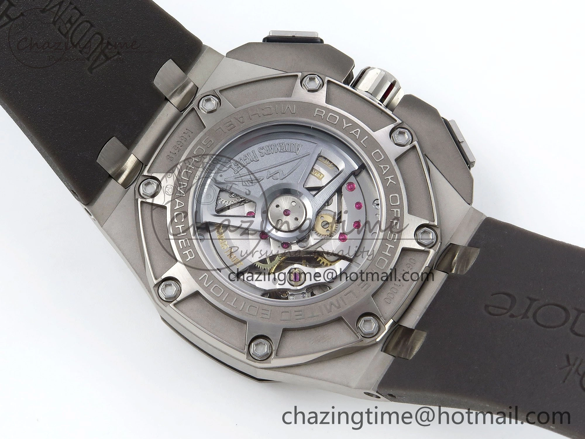 Royal Oak Offshore Schumacher APF Best Edition Gray Black Dial on Gray Rubber Strap A WrinkleFree 4441