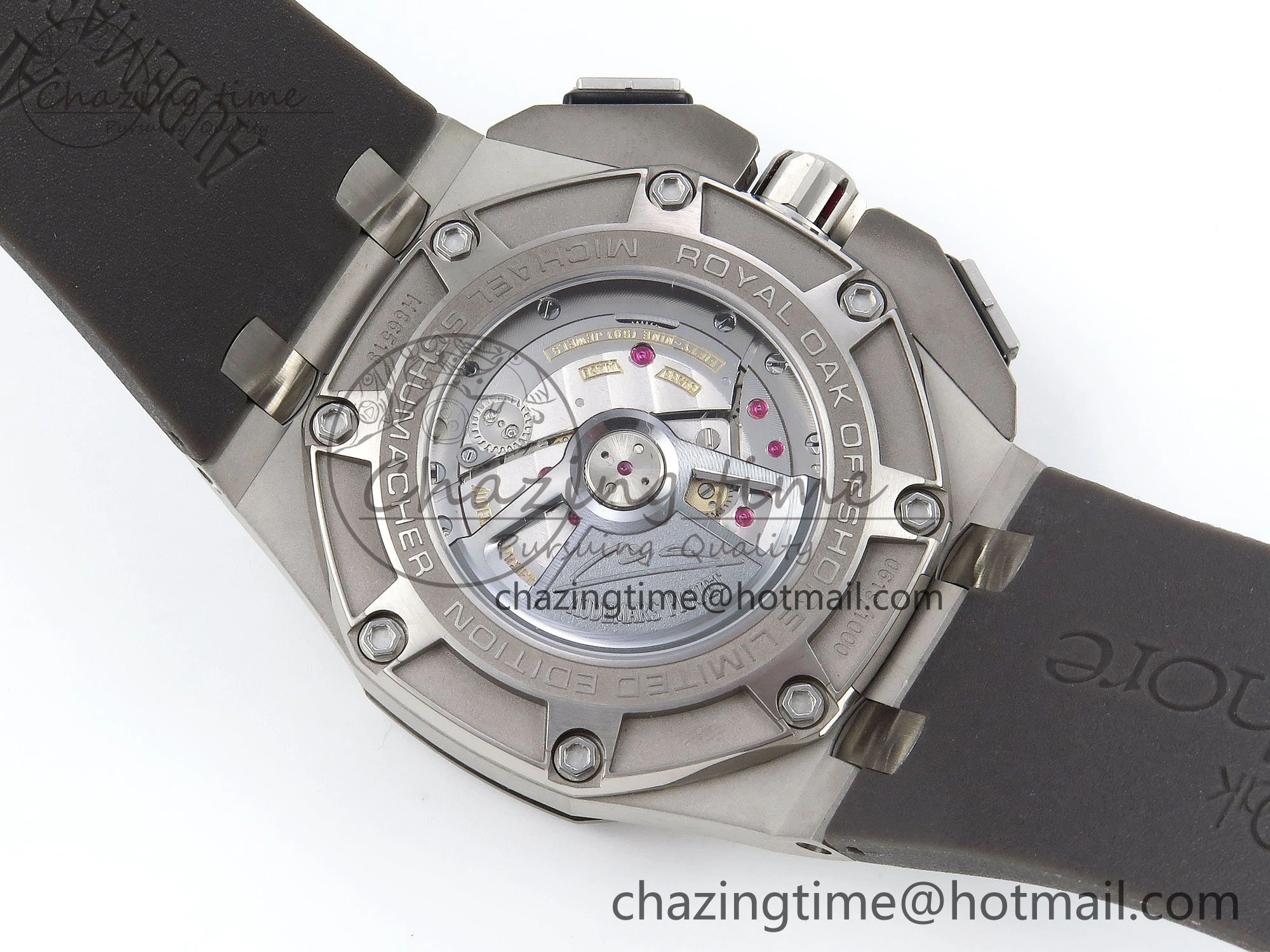 Royal Oak Offshore Schumacher APF Best Edition Gray Black Dial on Gray Rubber Strap A WrinkleFree 4441
