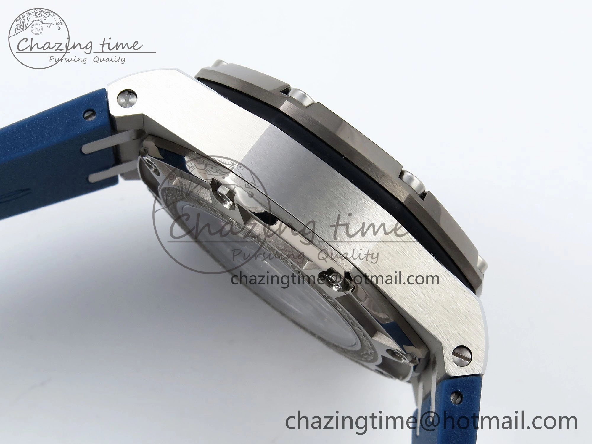 Royal Oak Offshore Schumacher APF Best Edition Gray Blue Dial on Blue Rubber Strap A TravelReady 4442