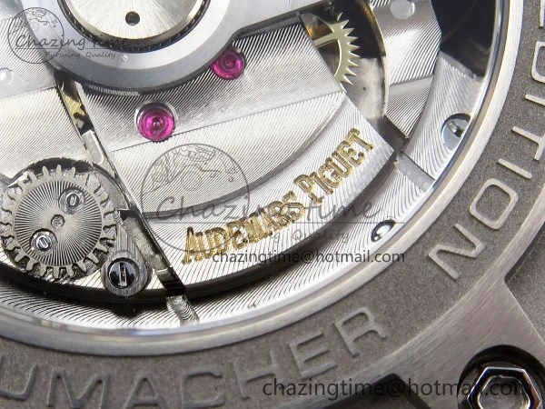 Royal Oak Offshore Schumacher APF Best Edition Gray Blue Dial on Blue Rubber Strap A TravelReady 4442