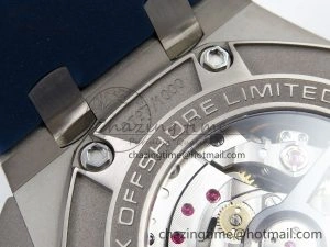 Royal Oak Offshore Schumacher APF Best Edition Gray Blue Dial on Blue Rubber Strap A TravelReady 4442
