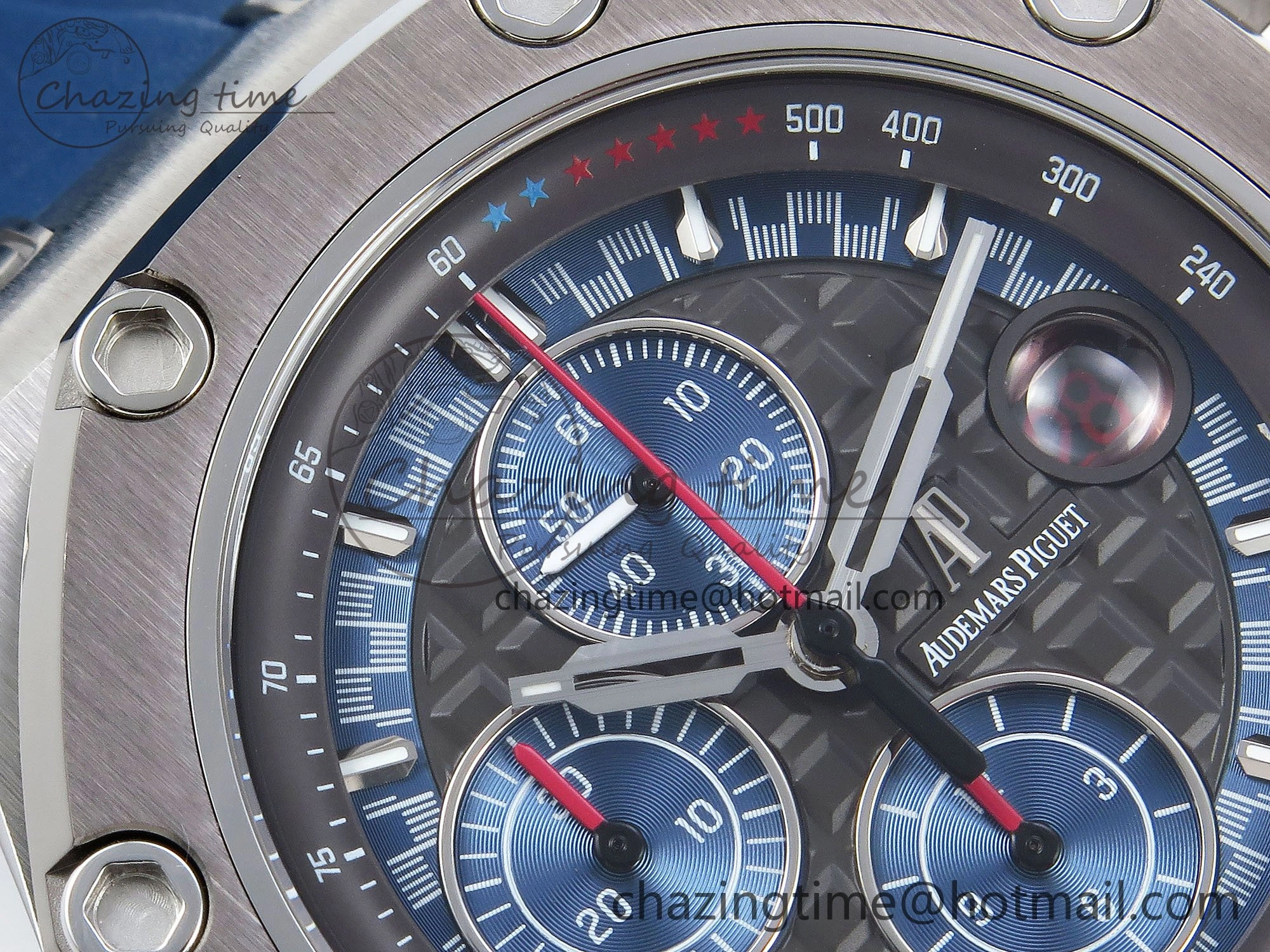 Royal Oak Offshore Schumacher APF Best Edition Gray Blue Dial on Blue Rubber Strap A TravelReady 4442