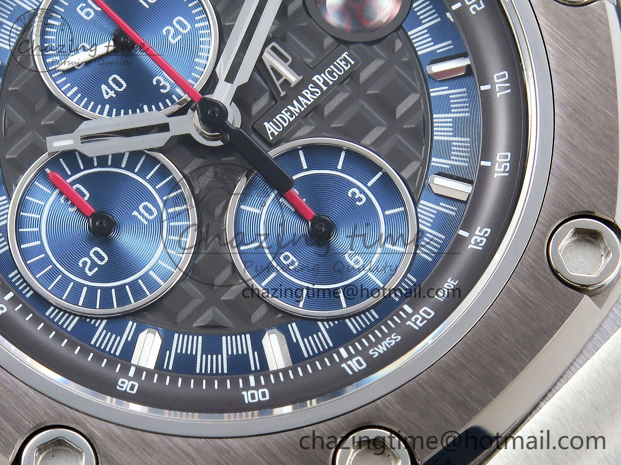 Royal Oak Offshore Schumacher APF Best Edition Gray Blue Dial on Blue Rubber Strap A TravelReady 4442