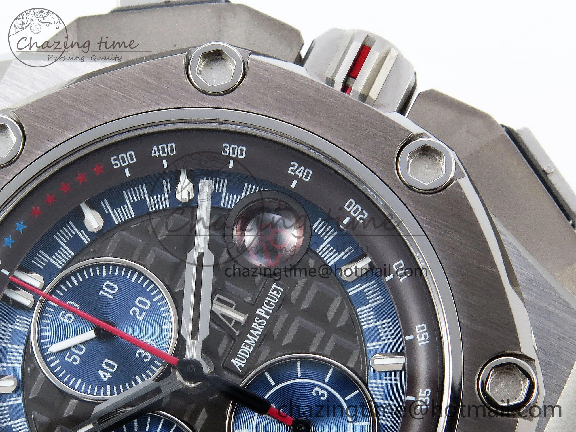 Royal Oak Offshore Schumacher APF Best Edition Gray Blue Dial on Blue Rubber Strap A TravelReady 4442