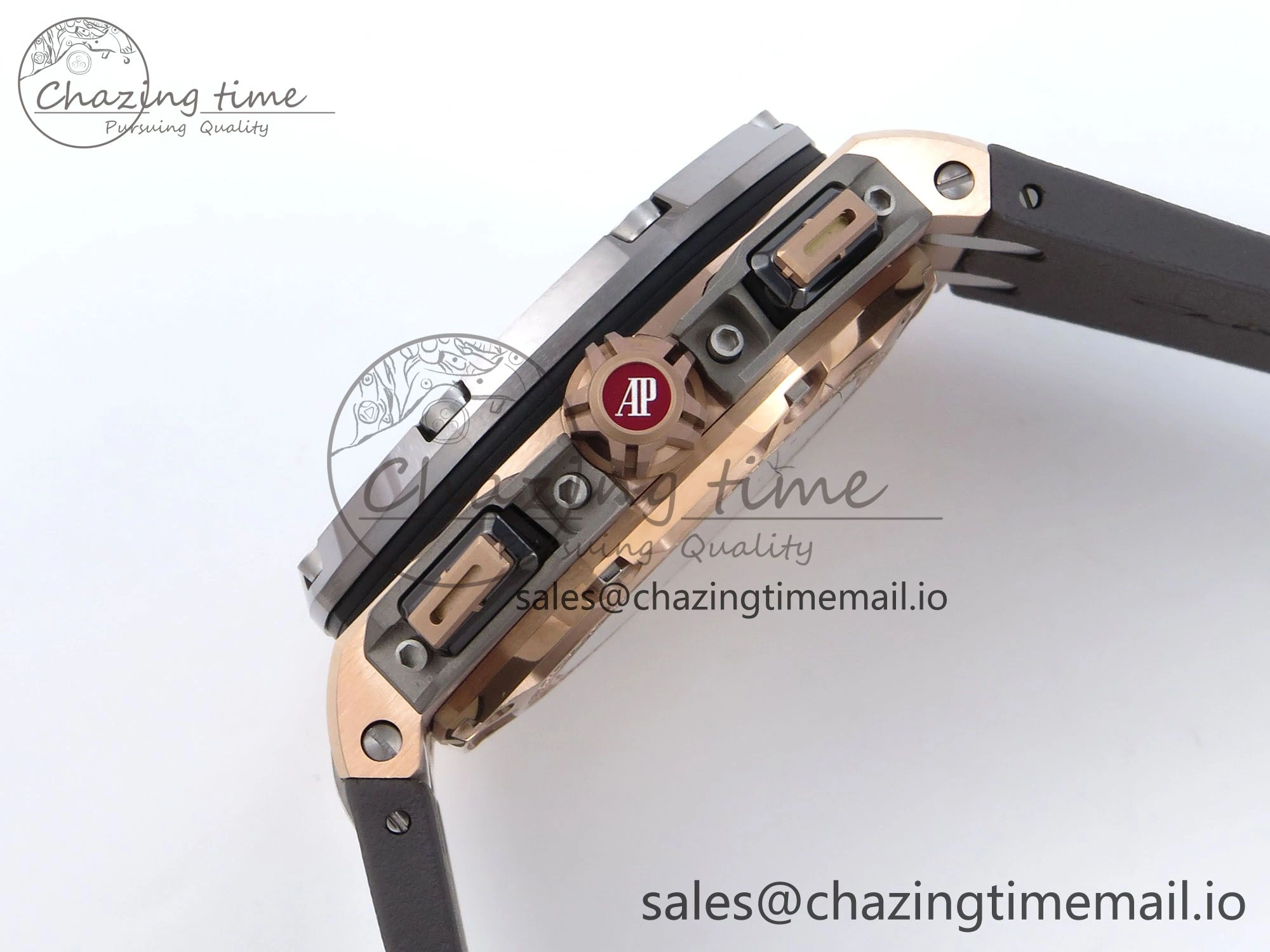 Royal Oak Offshore Schumacher RG TKF Best Edition Gray Black Dial on Gray Rubber Strap A ZeroBulk 4370