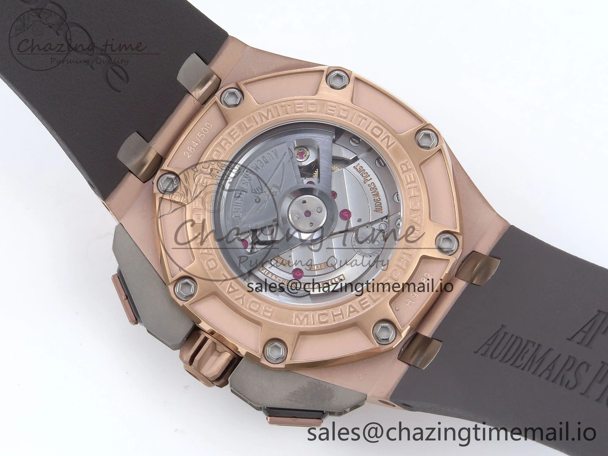 Royal Oak Offshore Schumacher RG TKF Best Edition Gray Black Dial on Gray Rubber Strap A ZeroBulk 4370