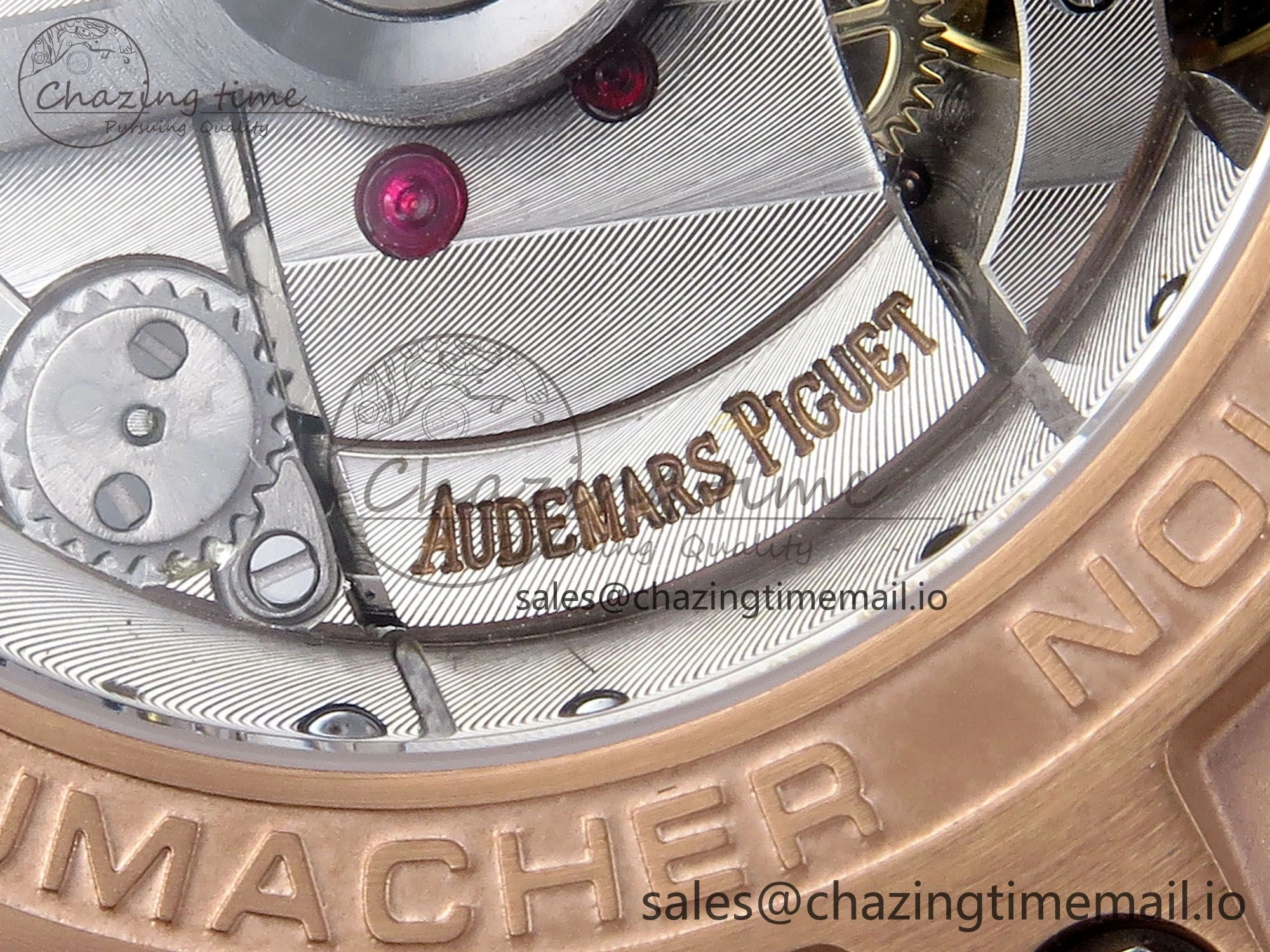 Royal Oak Offshore Schumacher RG TKF Best Edition Gray Black Dial on Gray Rubber Strap A ZeroBulk 4370
