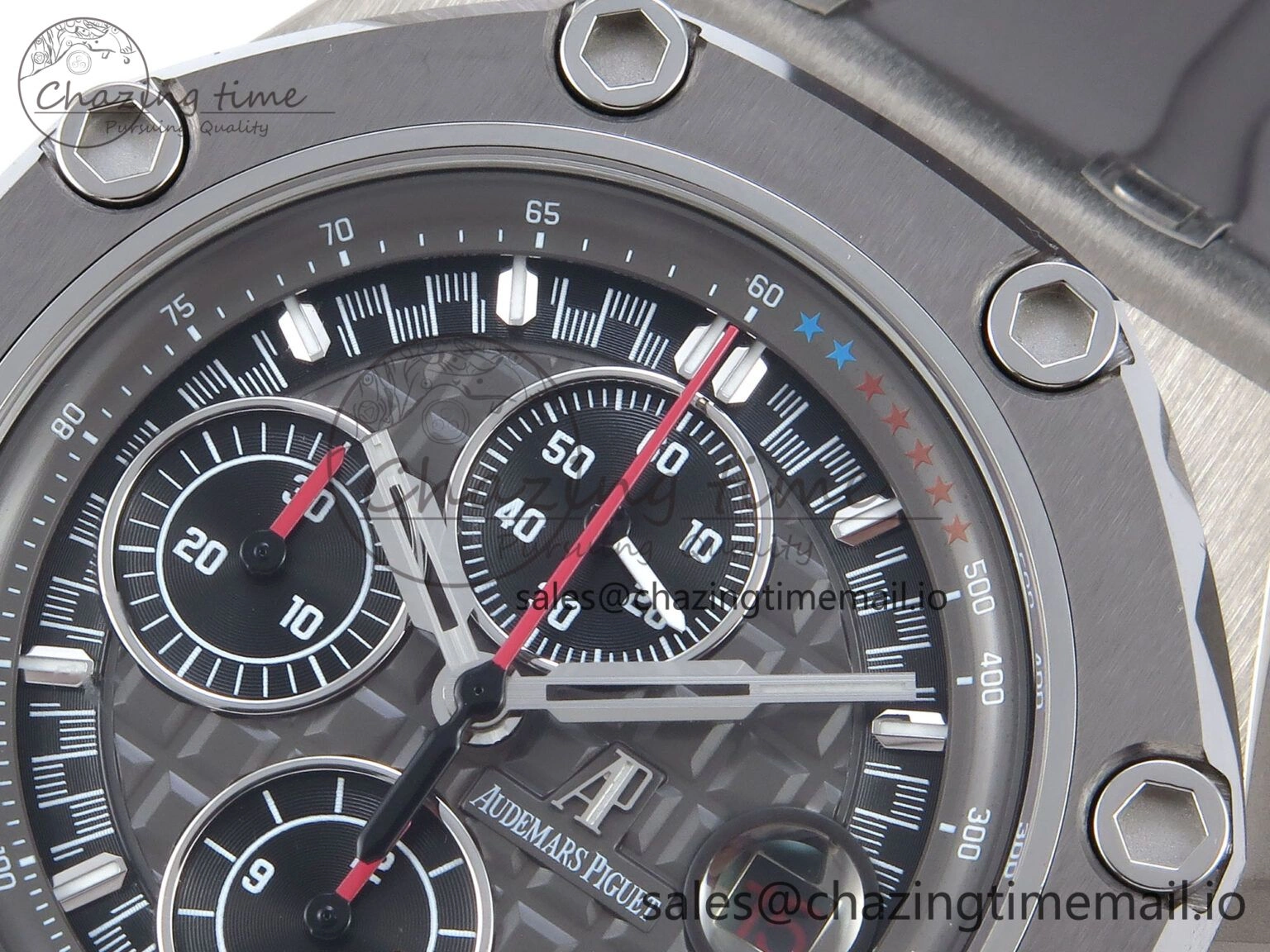 Royal Oak Offshore Schumacher SS TKF Best Edition Gray Black Dial on Gray Rubber Strap A Fashionable 4368