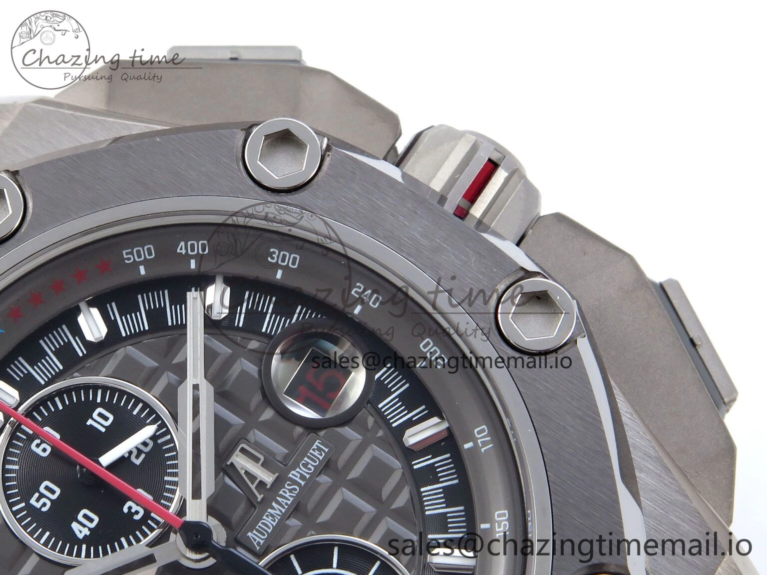 Royal Oak Offshore Schumacher SS TKF Best Edition Gray Black Dial on Gray Rubber Strap A Fashionable 4368