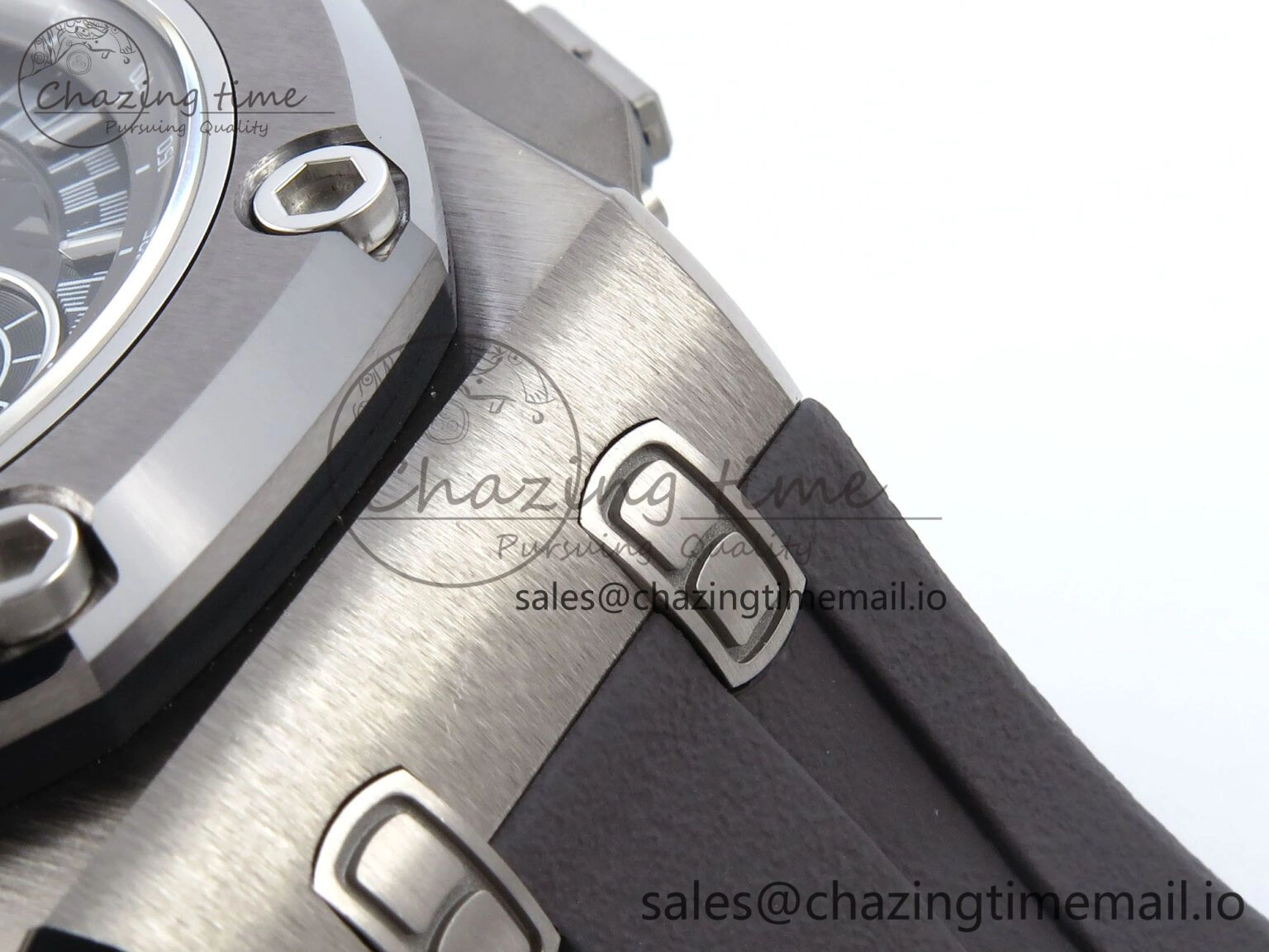 Royal Oak Offshore Schumacher SS TKF Best Edition Gray Black Dial on Gray Rubber Strap A Fashionable 4368
