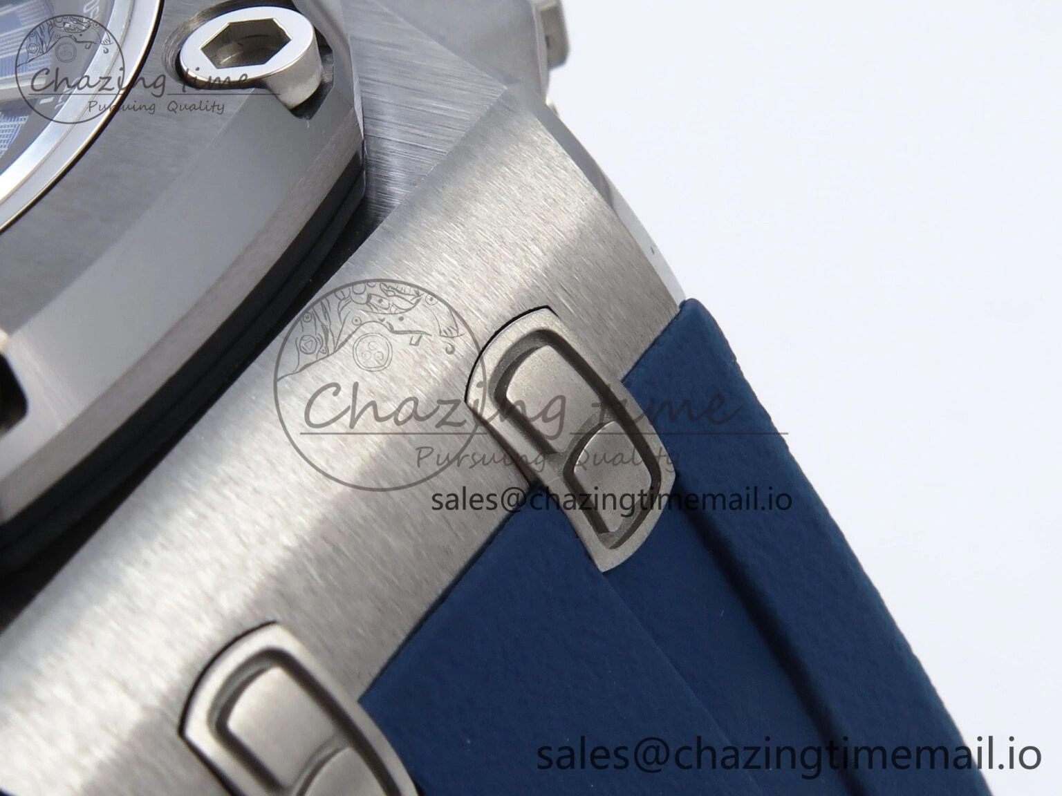 Royal Oak Offshore Schumacher SS TKF Best Edition Gray Blue Dial on Blue Rubber Strap A Chic 4365