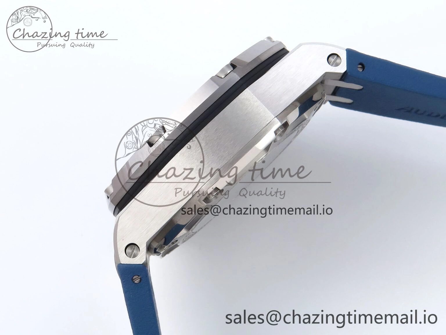 Royal Oak Offshore Schumacher SS TKF Best Edition Gray Blue Dial on Blue Rubber Strap A Chic 4365