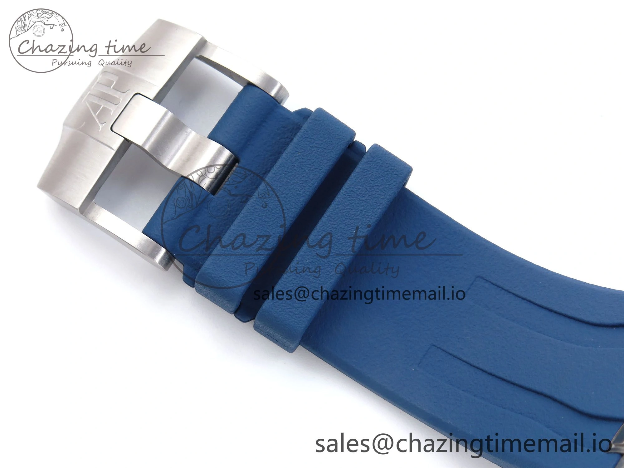 Royal Oak Offshore Schumacher SS TKF Best Edition Gray Blue Dial on Blue Rubber Strap A Chic 4365