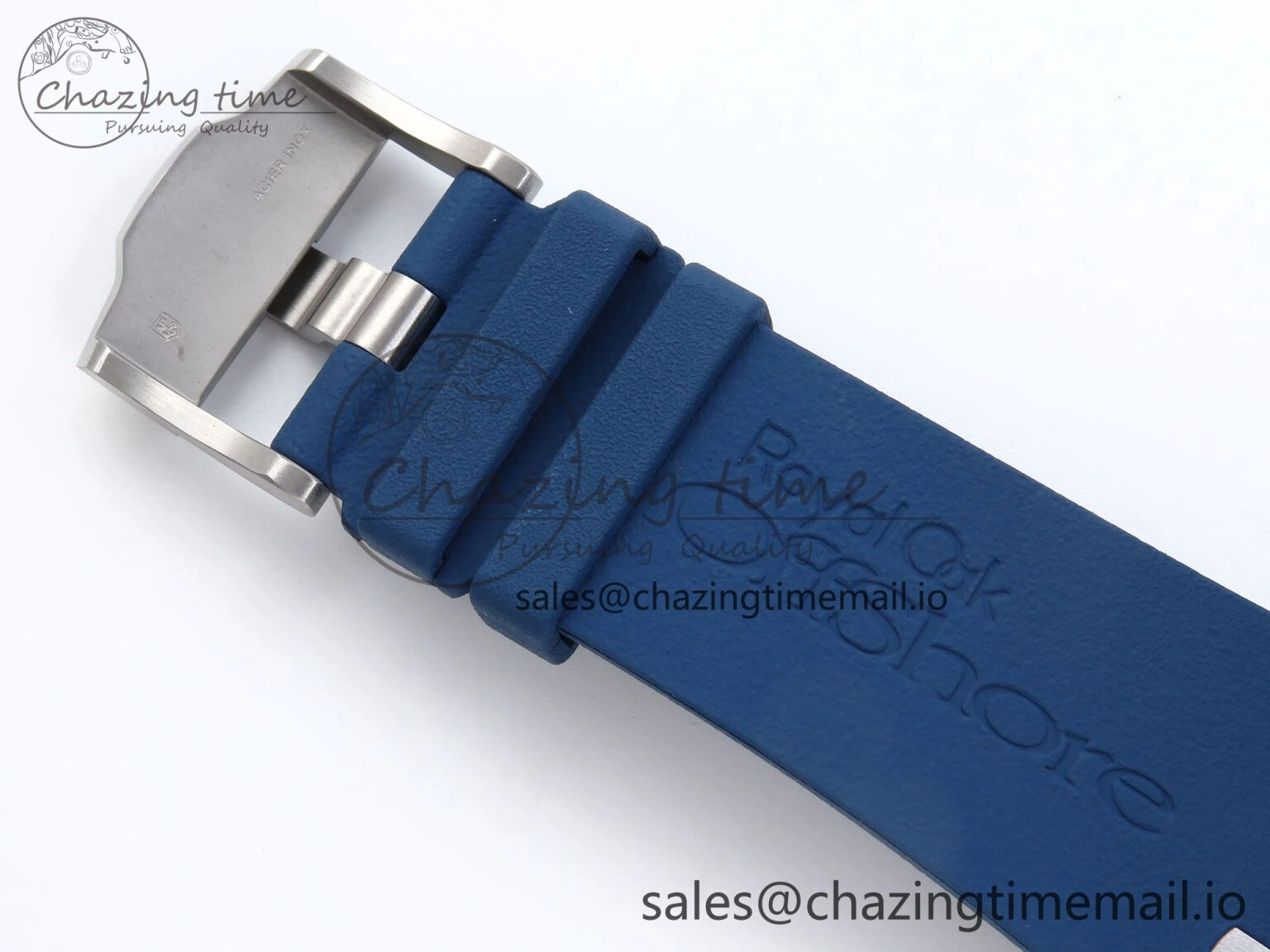 Royal Oak Offshore Schumacher SS TKF Best Edition Gray Blue Dial on Blue Rubber Strap A Chic 4365