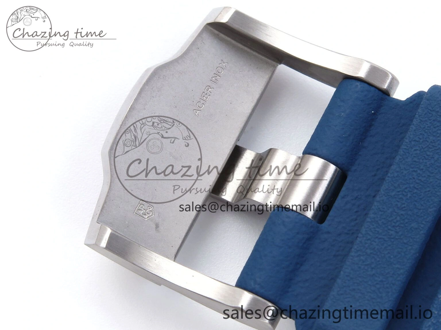 Royal Oak Offshore Schumacher SS TKF Best Edition Gray Blue Dial on Blue Rubber Strap A Chic 4365