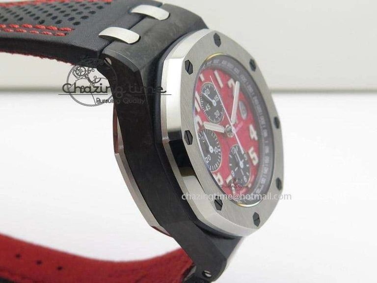 Royal Oak Offshore Singapore Grand Prix Forged Carbon JF Best Edition on Leather Strap A UrbanChic 5130