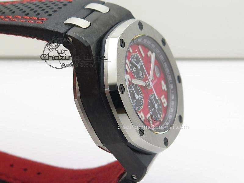 Royal Oak Offshore Singapore Grand Prix Forged Carbon JF Best Edition on Leather Strap A UrbanChic 5130