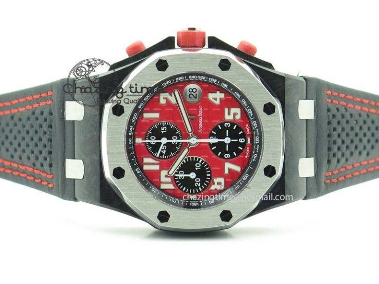 Royal Oak Offshore Singapore Grand Prix Forged Carbon JF Best Edition on Leather Strap A UrbanChic 5130
