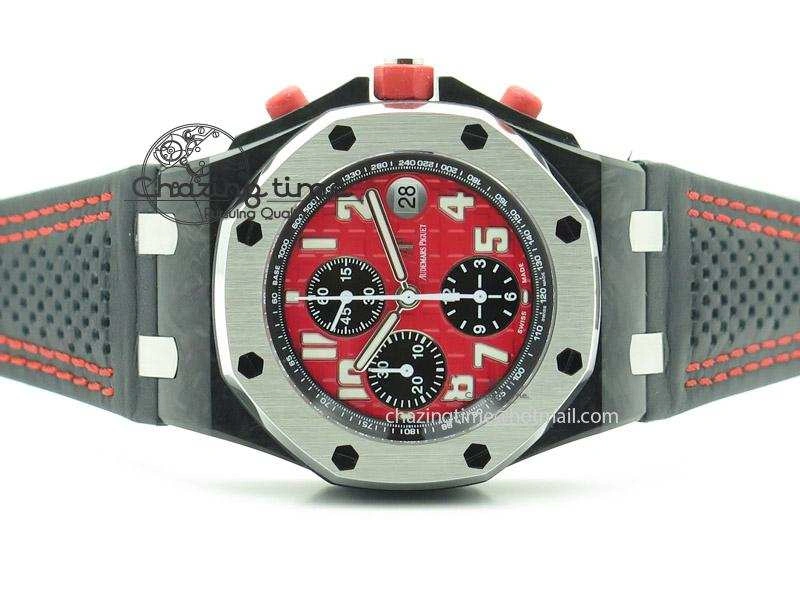 Royal Oak Offshore Singapore Grand Prix Forged Carbon JF Best Edition on Leather Strap A UrbanChic 5130
