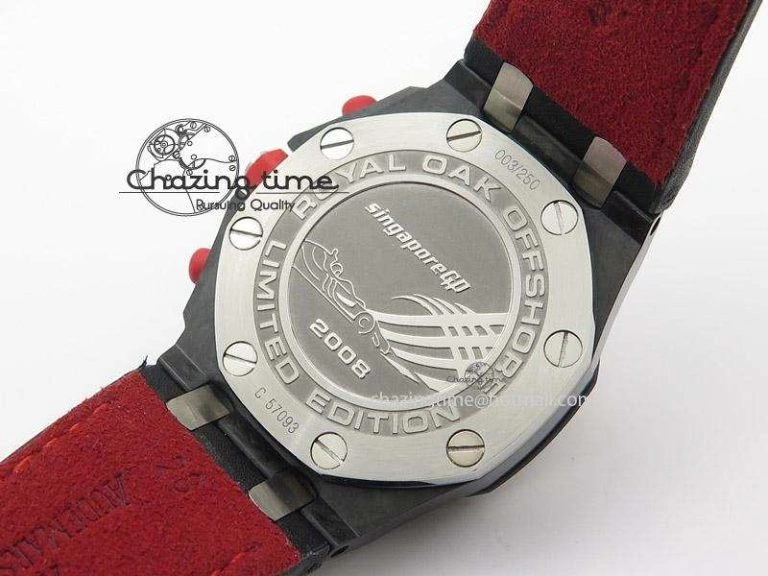 Royal Oak Offshore Singapore Grand Prix Forged Carbon JF Best Edition on Leather Strap A UrbanChic 5130