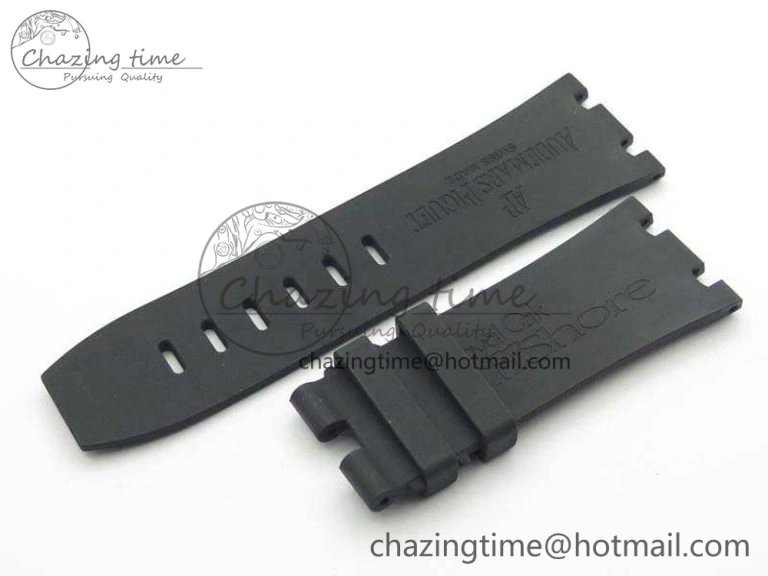 Elegant Royal Oak Offshore Survivor DLC Noob 1:1 Best Edition Black Dial On Red Leather Strap (Free Rubber Strap) 4975