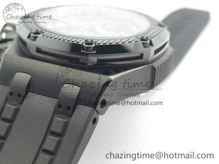 Royal Oak Offshore Survivor DLC Noob 1:1 Best Edition Black Dial On Rubber Strap (Free Black Leather Strap) AllSeason 4974