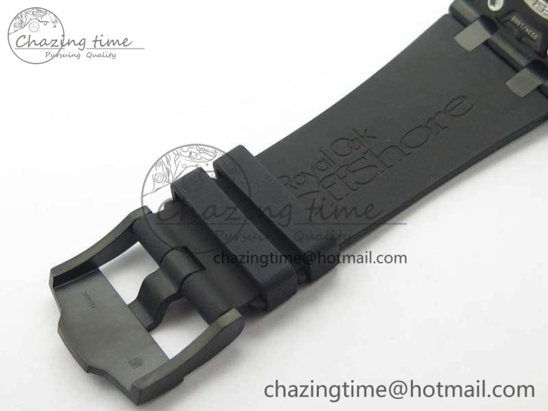 Royal Oak Offshore Survivor DLC Noob 1:1 Best Edition Black Dial On Rubber Strap (Free Black Leather Strap) AllSeason 4974