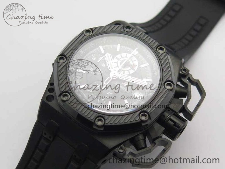 Royal Oak Offshore Survivor DLC Noob 1:1 Best Edition Black Dial On Rubber Strap (Free Black Leather Strap) AllSeason 4974