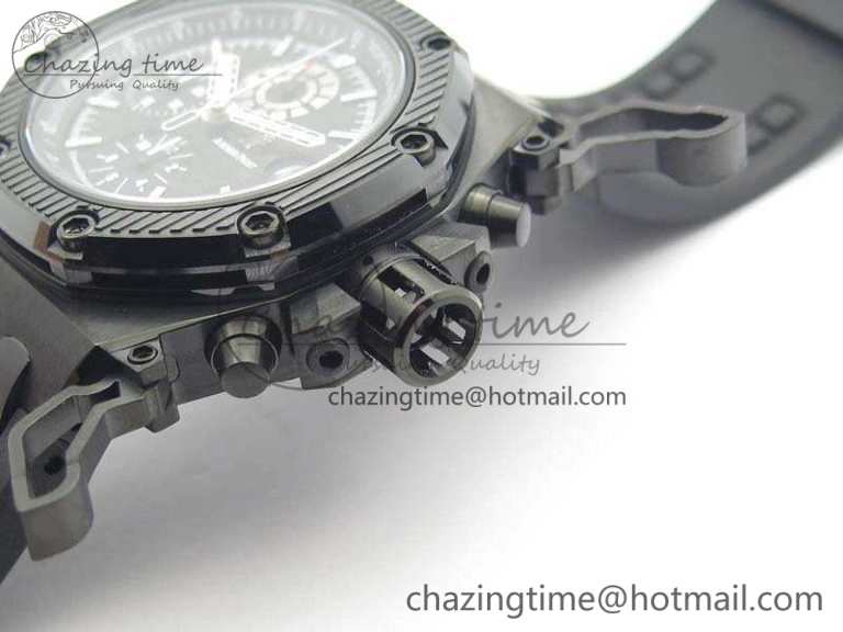 Royal Oak Offshore Survivor DLC Noob 1:1 Best Edition Black Dial On Rubber Strap (Free Black Leather Strap) AllSeason 4974