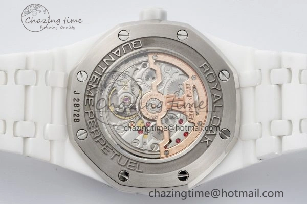 Affordable Royal Oak Perpetual Calendar 26579CB White Ceramic APSF Best Edition on White Ceramic Bracelet A5134 V 4734