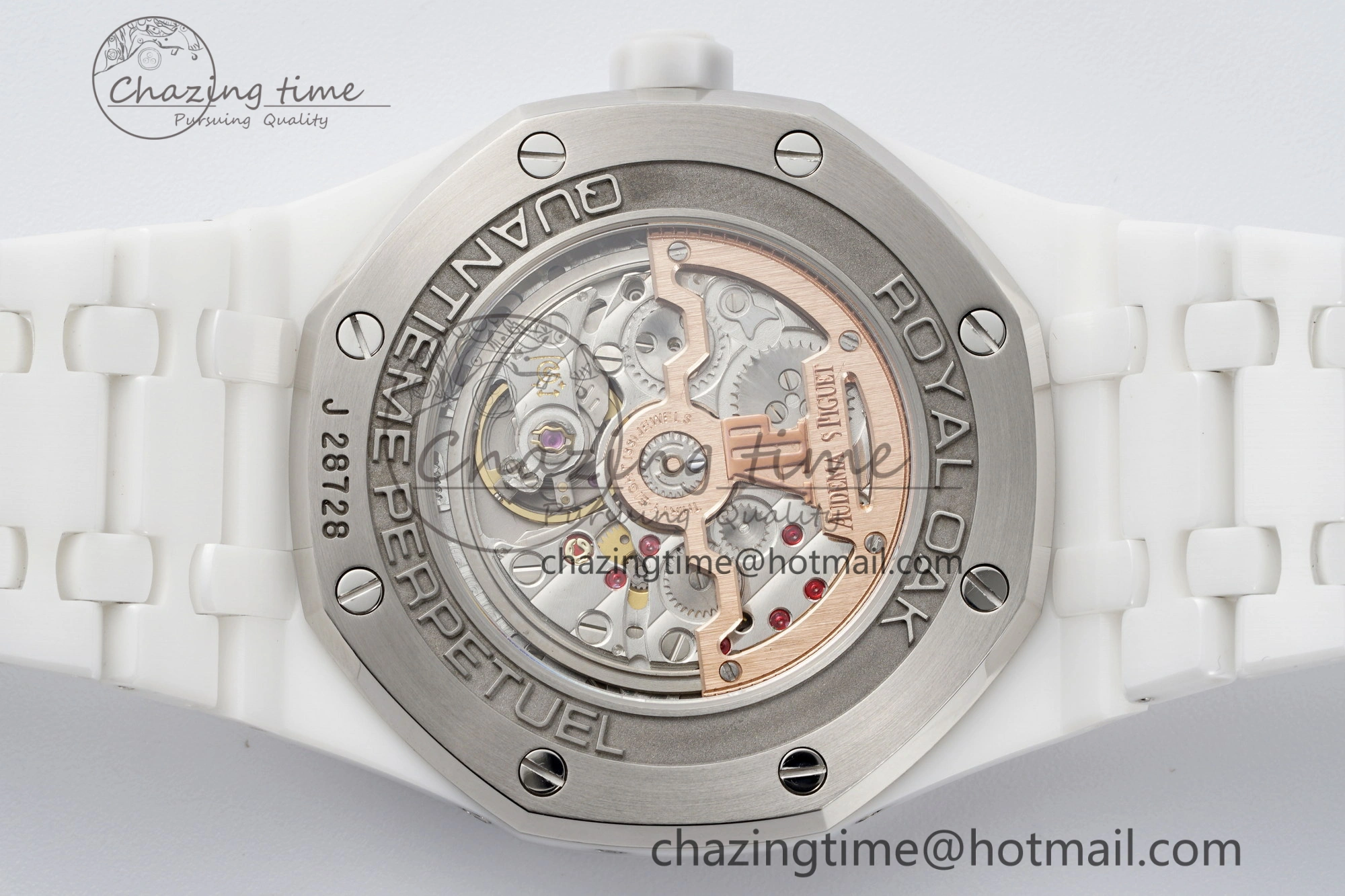 Affordable Royal Oak Perpetual Calendar 26579CB White Ceramic APSF Best Edition on White Ceramic Bracelet A5134 V 4734